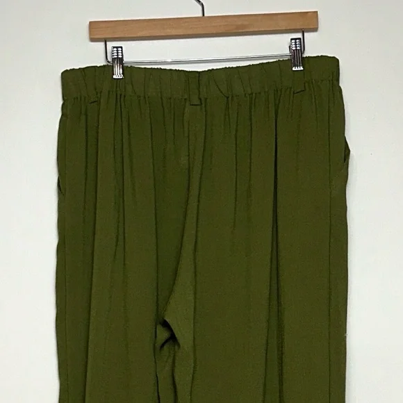 NWT Halara High Waisted Wide Leg Flowy Palazzo Casual Linen-Feel Pants - Picture 8 of 11